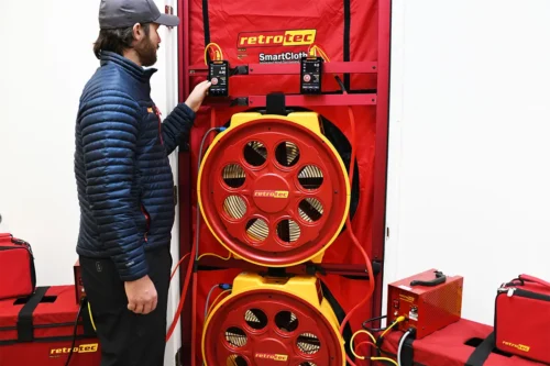 6210F Blower Door In Use