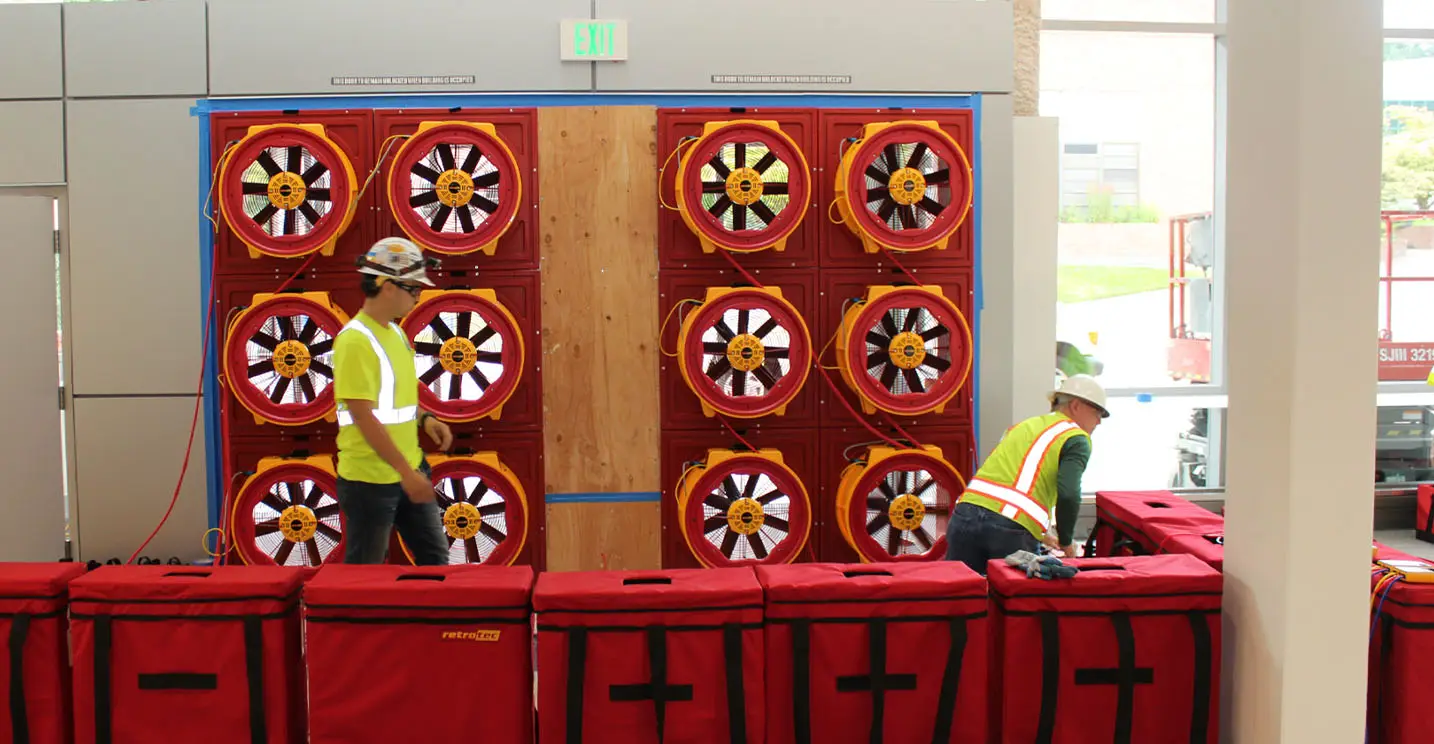 Multi Fan Blower Door Test