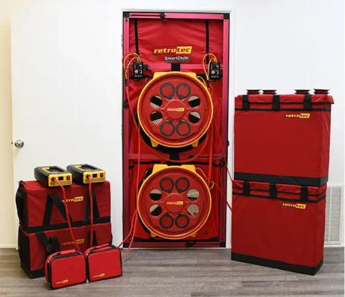 7210 Blower Door System Setup