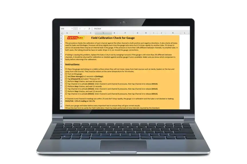 Gauge Field Calibration Checker
